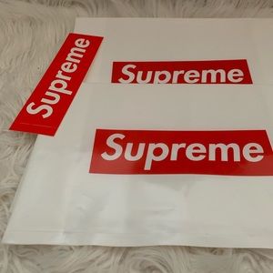 SUPREME bag and sticker